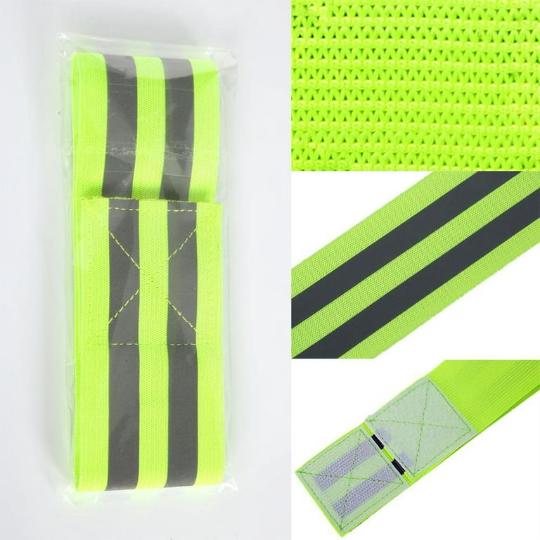 5cm Reflective Bands Elasticated Armband Sport Ankle For Night Leg Safety  Tape Reflector Straps C0K7 