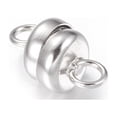 thumbnail image 2 of Column Brass Magnetic Clasps with Loops Lead Free & Nickel Free & Cadmium Free Platinum 10x6mm Hole: 1mm, 2 of 4
