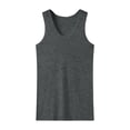 thumbnail image 5 of Axiiglly Big and Tall Cotton Tank Tops for Men Athletic Mulcle Gym Sleeveless Tee Shirts Solid Color Work Out Summer Holiday Loose Fit Tank Tops S-5XL, 5 of 9