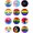B, variant on 12 Pack Rainbow Pride Flag Pin Badge LGBTQ Lapel Brooch for Clothes Bags Celebration