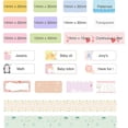 thumbnail image 4 of Cinta para etiquetadora E10, papel de impresión de etiquetas adaptado, tamaño de recarga continuo, 0,59 pulgadas x 19,68 pies, laminado térmico, impermeable, 4 of 4