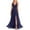 Navy, variant on Cocktail Dresses for Women V Neck Sleeveless Maxi Dresses For Wedding Guest Slit Prom Formal Dress (Navy,XXXL)