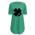 thumbnail image 3 of Pxiakgy Vente Chaude! T-Shirt Trèfle de la Saint-Patrick pour Femmes Chanceux Irlandais Manches Courtes T-Shirt Graphique Trèfle Mode Décontractée Col Rond Manches Courtes Imprimé Vert TG, 3 of 6