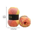 thumbnail image 3 of Kayannuo Christmas Gifts Christmas Colorful Hand Knitting 50g Knitting Crochet Milk Soft Baby Cotton Wool Yarn, 3 of 5