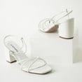 thumbnail image 6 of J. Adams Camila Sandals for Women, Square Open Toe Strappy Mid Block Heels, Elegant & Comfortable, 6 of 7