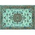 thumbnail image 1 of Ahgly Company Indoor Rectangle Persian Light Blue Traditional Area Rugs, 8' x 12', 1 of 4