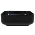 thumbnail image 4 of Lavabo de baño, lavabo, cerámica, cuadrado, negro, VidaXL, 4 of 6
