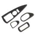 thumbnail image 2 of 4 piezas de cubierta de panel de interruptores de elevación de ventana de puerta de coche, reemplazo de estilo de fibra de carbono para Corvette C6 2005-2013, 2 of 8