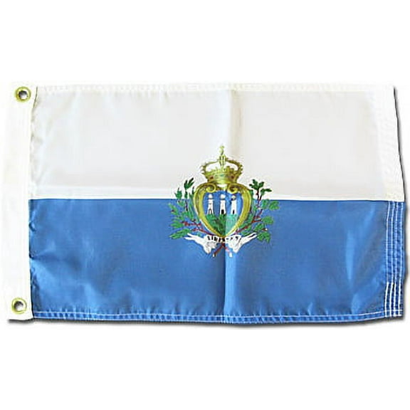 San Marino - 12"X18" Nylon Flag (State)