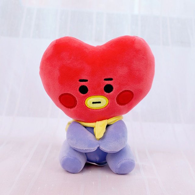 KPOP BTS BT21 Seated Doll 20cm Plush Toy gifts TATA COOKY CHIMMY KOYA SHOOKY MANG
