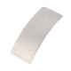thumbnail image 4 of Pasador para el pelo francés rectangular ancho para mujer, con purpurina, liso, de metal y curvado Plata, 4 of 8