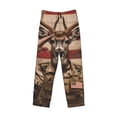 thumbnail image 6 of Daiia Patriotic Deer Soldier Salute Men's Sleep Pant with Pockets and Drawstring,Pajama Pants-Medium, 6 of 9
