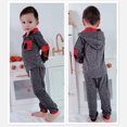 thumbnail image 4 of Sudadera con capucha a cuadros Saeaby para bebé, invierno de 18 a 24 meses, 4 of 8