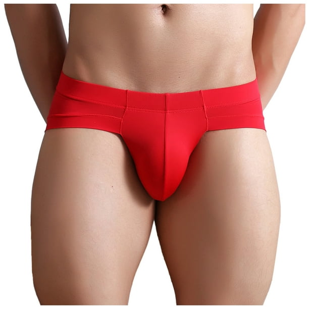 RXIRUCGD Mens Underwear Mens Sexy Underwear Thong Underpants Soft Briefs  Panties 