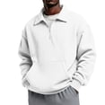 thumbnail image 3 of GrmtClth Mens Sweatshirts Quarter Zip Pullover Long Sleeve Golf Shirt 1/4 Half Zip Running Workout Pullover Tops Sweatshirt XL, 3 of 7