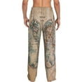 thumbnail image 3 of Kll Mens Pajama Pants For Men,Mens Lounge Pants,Funny Gifts For Men,Men'S Pajama Bottoms-The World Is Hemisphere, 3 of 9