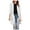 White, variant on Baberdicy Women's 3/4 Sleeve Trench Coat, Long Slim Fit Blazer with Pocket And Lapel , 3/4-Sleeve Blazer Coat, Mid-Length Office Jacket, Casual Suit Black L