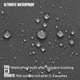 thumbnail image 2 of LAICAIW Ultimate Waterproof Fabric Shower Curtain or Liner with Weighted Magnets, Dark Grey Shower Curtains for Bathroom with Breathable TPU & Machine Washable Polyester, Graphite Gray, 72"x72", 2 of 5