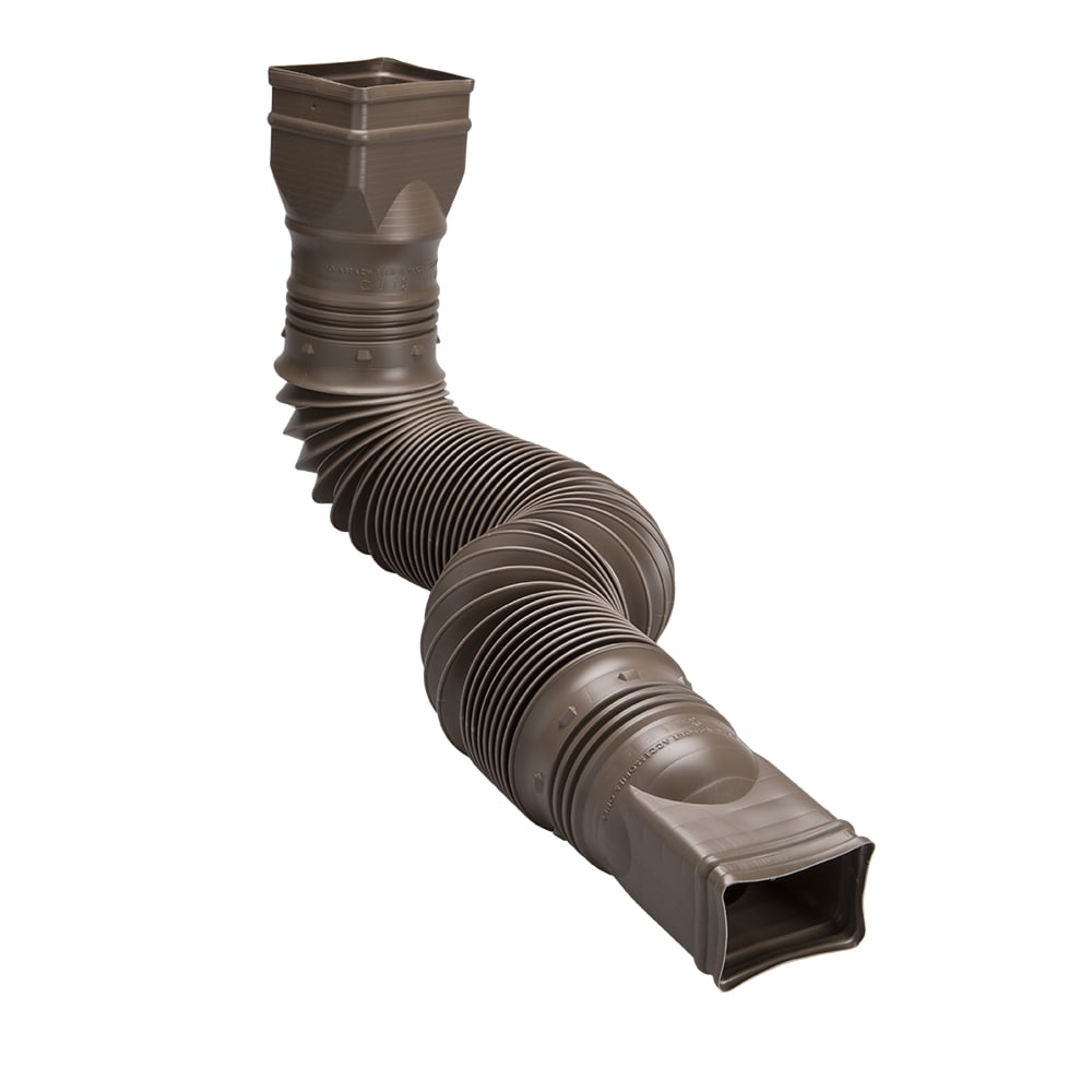 Amerimax FlexaSpout Downspout Extension, Brown