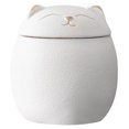 thumbnail image 1 of Cat Ceramic Tea Canister Tea Jar Organizer Sealed Tea Storage Can Animal Tea Container Tea Storage Jar, 1 of 9