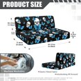 thumbnail image 7 of Yuyamidu Skull RV Dinette Cushion Covers Set Blue Butterfly Dinette Couch Protector for RV Camper Cushion Covers Comfy Couch Cover for RV Camper Sofa RV Accessory, 7 of 7