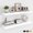 White, variant on 36Inch Floating Shelves for Wall, Rustic Wooden Floating Shelves for Bathroom|Bedroom|Kitchen, 2 Pack Deep Wall Mounted Book Shelf, Wood Storage Display Shelf for Home Decor, Brown