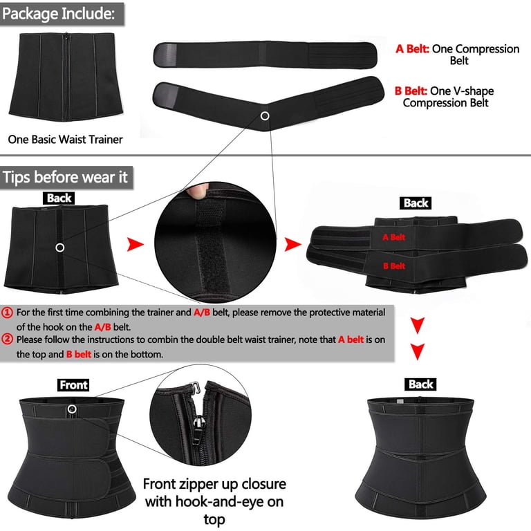 MISS MOLY Womens Latex Waist Trainer with Detachable Belt  display picture 1