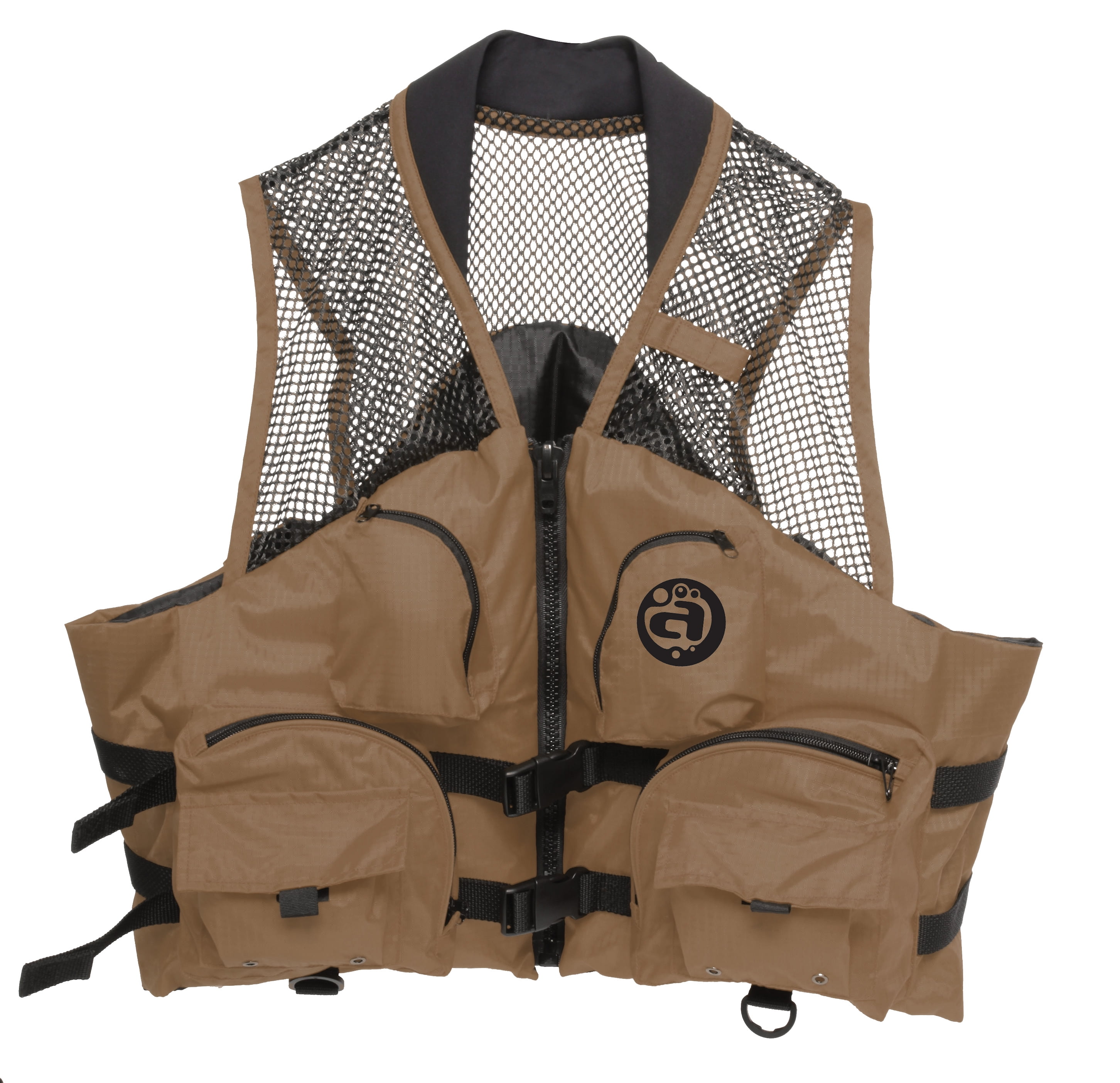 Deluxe Mesh Top Fishing Vest, 2XL/3XL, Bark