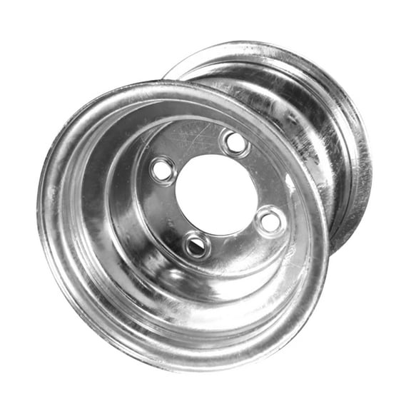 8X7 4-Lug on 4" Galvanized Bell Trailer Wheel