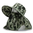 thumbnail image 2 of Sombrero de camuflaje de verano para el sol, protección solar para exteriores, protector solar, sombrero de pesca, sombrero de hombro para hombre, sombrero de sol transpirable, sombrero de montañismo, 2 of 5