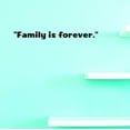 thumbnail image 1 of Custom Decals Family Is Forever. Wall Art Size: 6 X 20 Inches Color: Black, 1 of 1