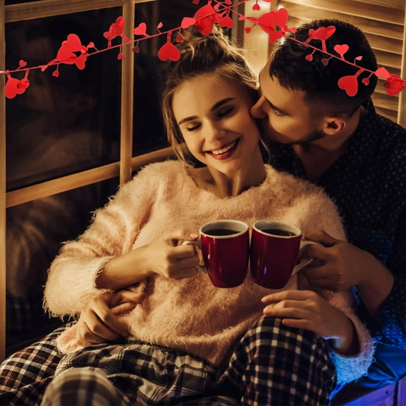 OUNONA Valentines Day Decorations Outdoor Wreath Valentine's Office