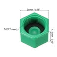 thumbnail image 2 of G1/2" Hex Female Thread PPR Pipe Fitting End Cap, Tubing Stopper for Preventing Leakage, Emerald 20Pcs, 2 of 4