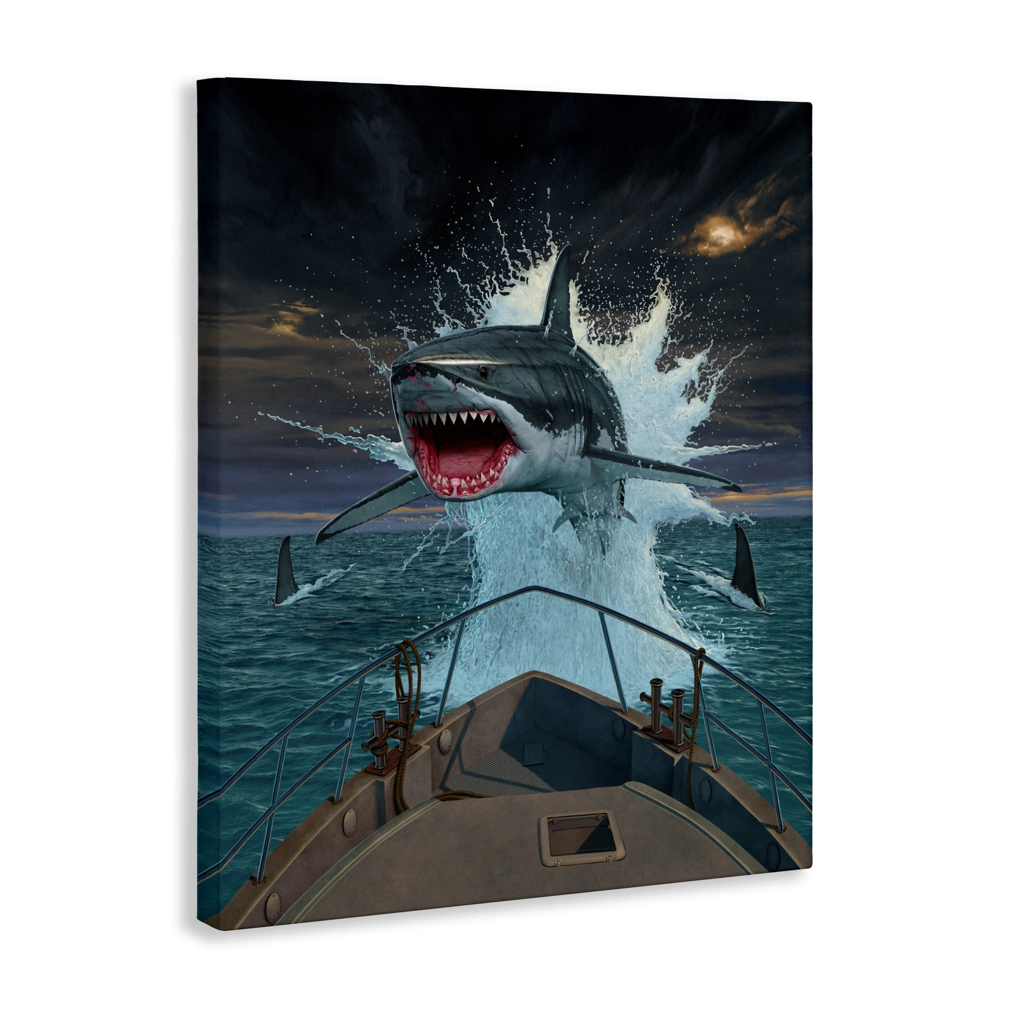 Stupell Industries Fish Out Of Water Canvas Wall Art, design by Vincent Hie