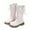/g1White104, variant on MEZZALL Kids High Boots Sports Outdoor Fashion Autumn Children Girls Solid Color Shoes Flat Thick Bottom Non- Easy To Wear PU Upper Comfortable Boots Trendy Footwear