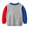 thumbnail image 2 of Baywell Baby Boy Knit Sweater Warm Pullover Tops Toddler Infant Cartoon Long Sleeve Sweaters for Teen 3-8Y, 2 of 3
