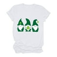 thumbnail image 2 of Fankiway Mode Femme Saint-Patrick Imprimé Col Rond Manches Courtes T-Shirt Décontracté Haut Manches Courtes Hauts Femmes Liquidation Chemises Femmes Manches Courtes, 2 of 4