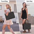 thumbnail image 6 of Large Capacity Tote Bag,Black Christmas Star Pattern Handbag Fashion Luxury Tote Bag,15.7"x13"x 5.1" Inches,Laptop Compatible, 6 of 6