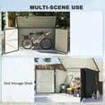 thumbnail image 4 of Outsunny 7.6 x 3.4ft Garbage Bin Shed with Lockable Doors and Openable Lid, 4 of 10