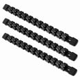 thumbnail image 1 of Organizador de enchufes ALOANES, 3 piezas, ABS, 1/2 pulgada, soporte para rieles de transmisión, negro, 1 of 7