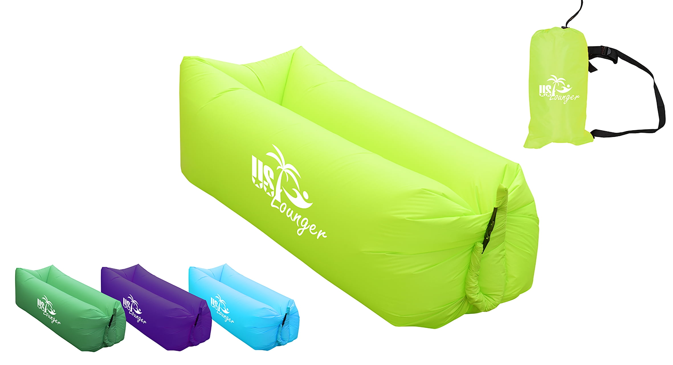 wind inflated beach bed