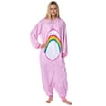 thumbnail image 2 of Care Bears Womens Pajama Cheer Bear Hooded Union Suit Footless Sleeper One Piece Costume, 2 of 7