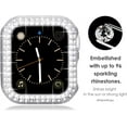 thumbnail image 3 of 2-Pack Bling Compatible for Apple Watch Cases 38mm Series 3 2 1, Protective Bumper for iWatch Series 1/2/3 (38mm, Silver/Clear), 3 of 5