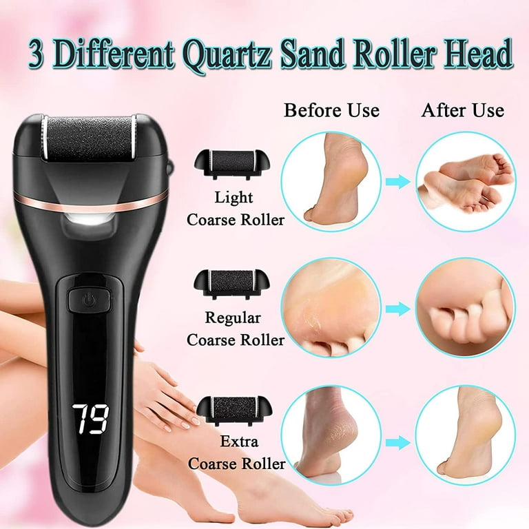 Dr.Pedi Callus Remover for Feet Electric Foot (Speed Adjustable) with 60pcs  Replacement Sandpaper Discs Professional Pedicure Foot File for Women Men