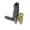 thumbnail image 1 of 10000Lbs 7.5"Drop Adjustable Ball Mount Trailer Hitch Tow 2-5/16" Rise Channel-Style RV Parts Camper Caravan Accessorie ,Dependable Strength, 1 of 5
