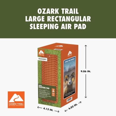 OZARK TRAIL LARGE RECTANGULAR SLEEPING AIR PAD