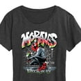 thumbnail image 3 of Marvel Spider-Man - Miles Morales Spray Paint - Ladies Short Sleeve Graphic T-Shirt, 3 of 5