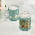 thumbnail image 2 of Yayeee 4 Pack Qtip Holder Bathroom Cotton Swab Canister with Lid Clear Dispenser Set, White Cartoon Swan, 2 of 6