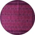 thumbnail image 1 of Ahgly Company Indoor Round Southwestern Purple Country Area Rugs, 8' Round, 1 of 4