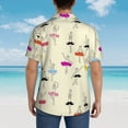 thumbnail image 6 of Ballet Girl Dancer Hawaiian Shirts For Men, Summer Short-Sleeve Relaxed-Fit Button-Down Shirts Large, 6 of 9